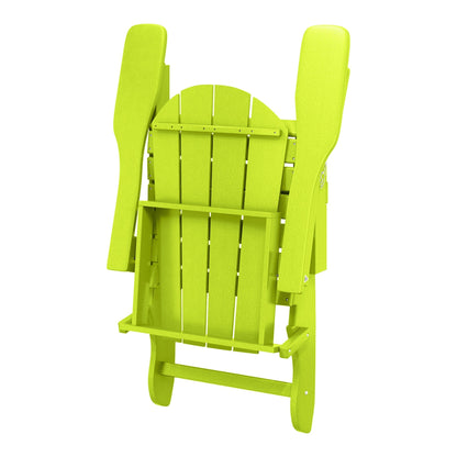 Chaises Adirondack pliantes d'extérieur Polytrends Laguna résistantes aux intempéries (lot de 2)