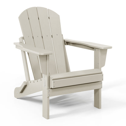 Chaises Adirondack pliantes d'extérieur Polytrends Laguna résistantes aux intempéries (lot de 2)