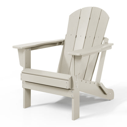 Chaises Adirondack pliantes d'extérieur Polytrends Laguna résistantes aux intempéries (lot de 2)