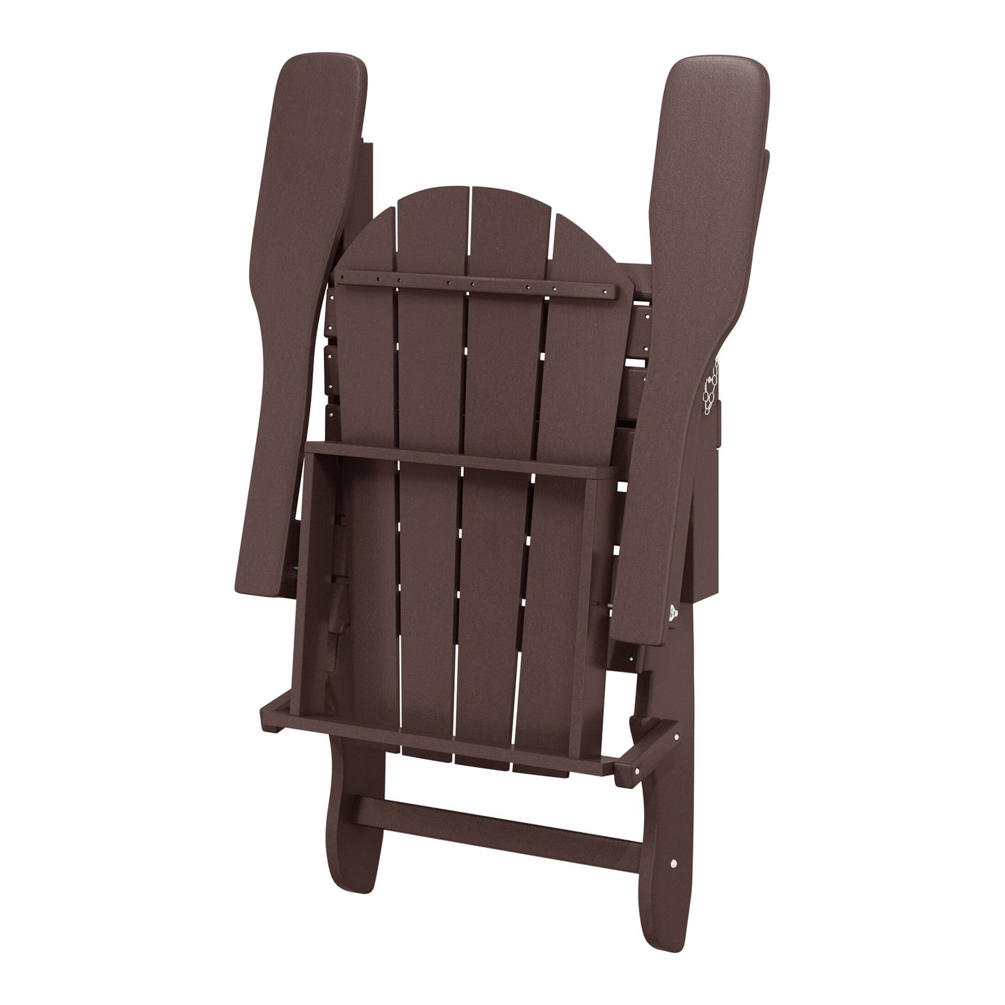 Chaises Adirondack pliantes d'extérieur Polytrends Laguna résistantes aux intempéries (lot de 2)