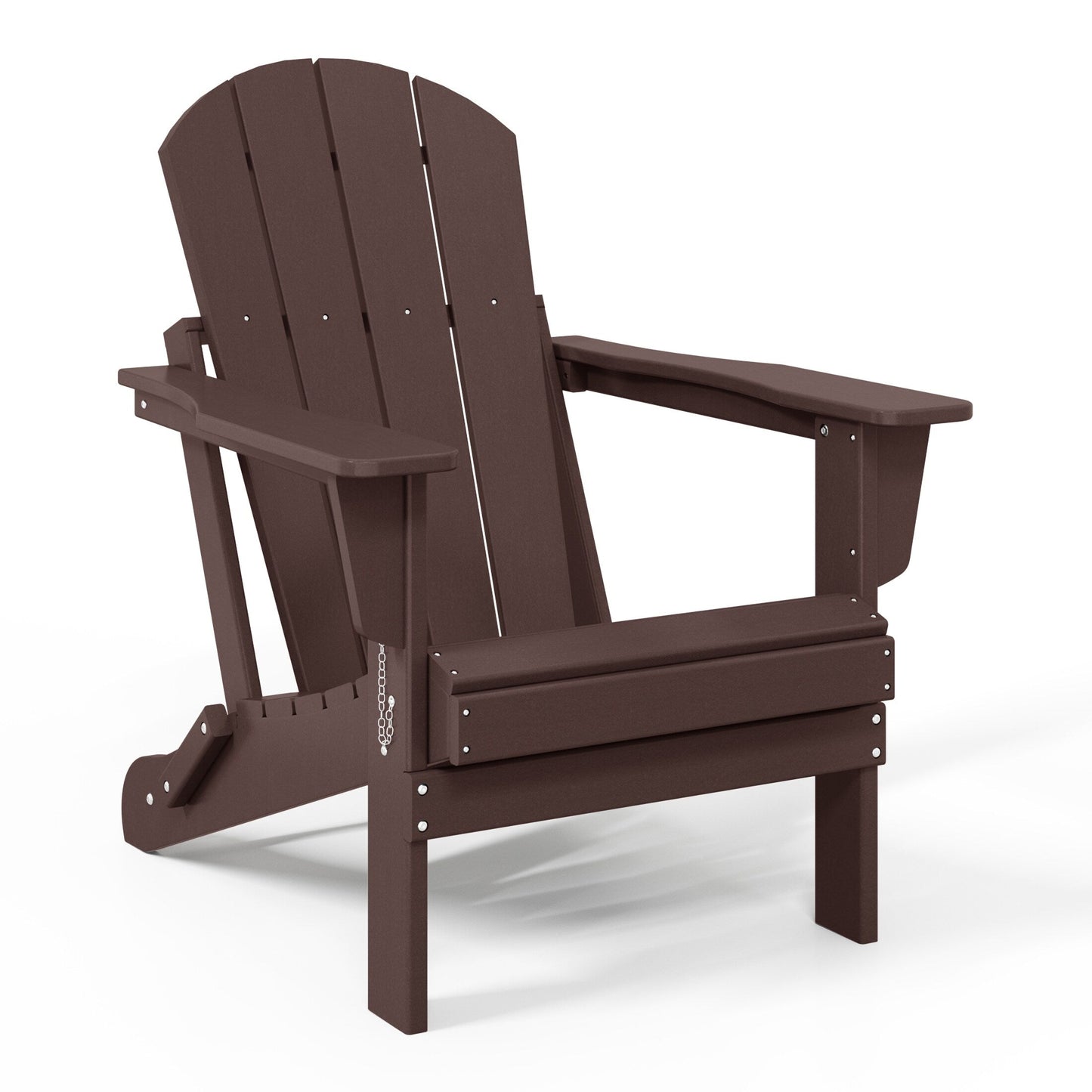 Chaises Adirondack pliantes d'extérieur Polytrends Laguna résistantes aux intempéries (lot de 2)