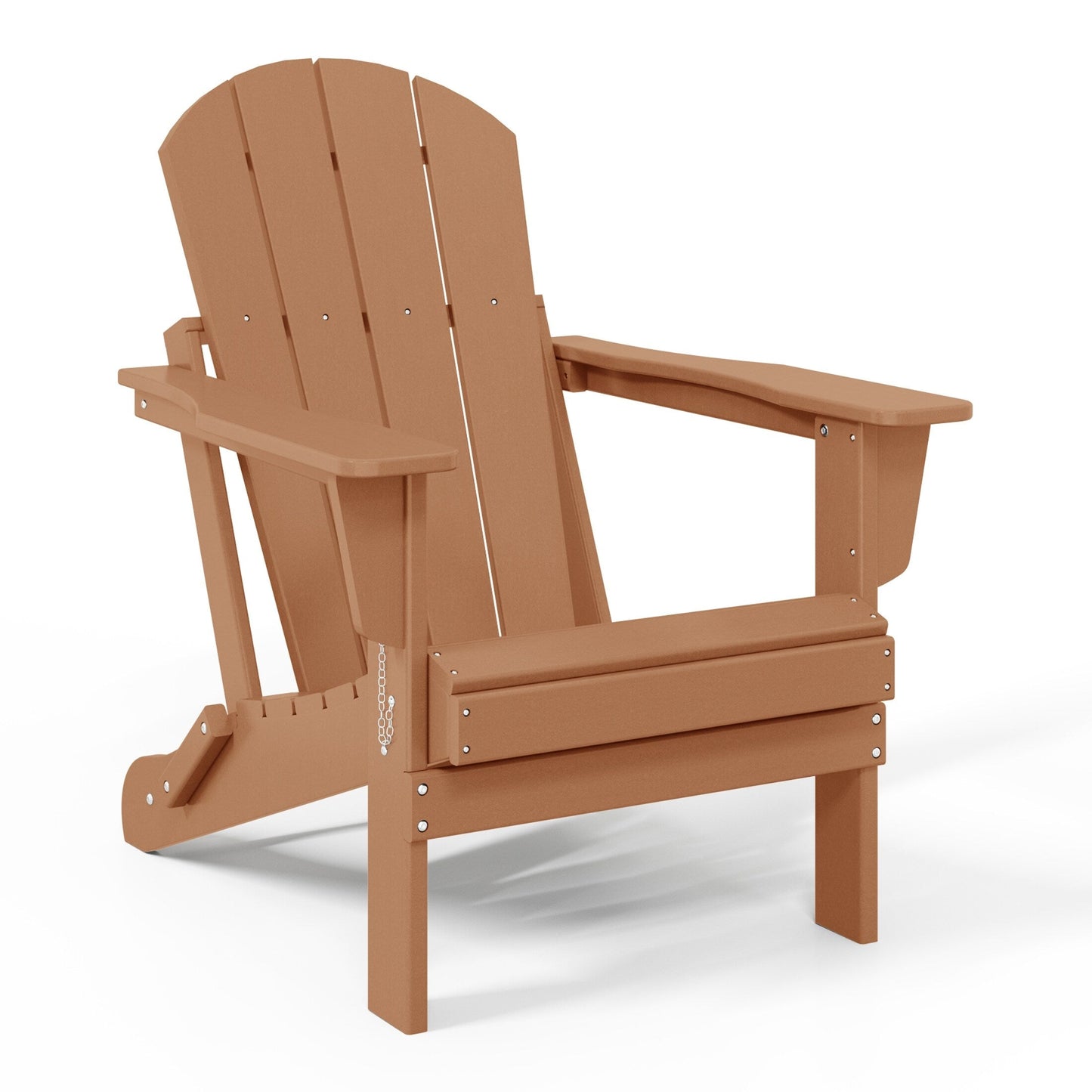 Chaises Adirondack pliantes d'extérieur Polytrends Laguna résistantes aux intempéries (ensemble de 4)