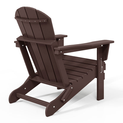 Chaises Adirondack pliantes d'extérieur Polytrends Laguna résistantes aux intempéries (ensemble de 4)