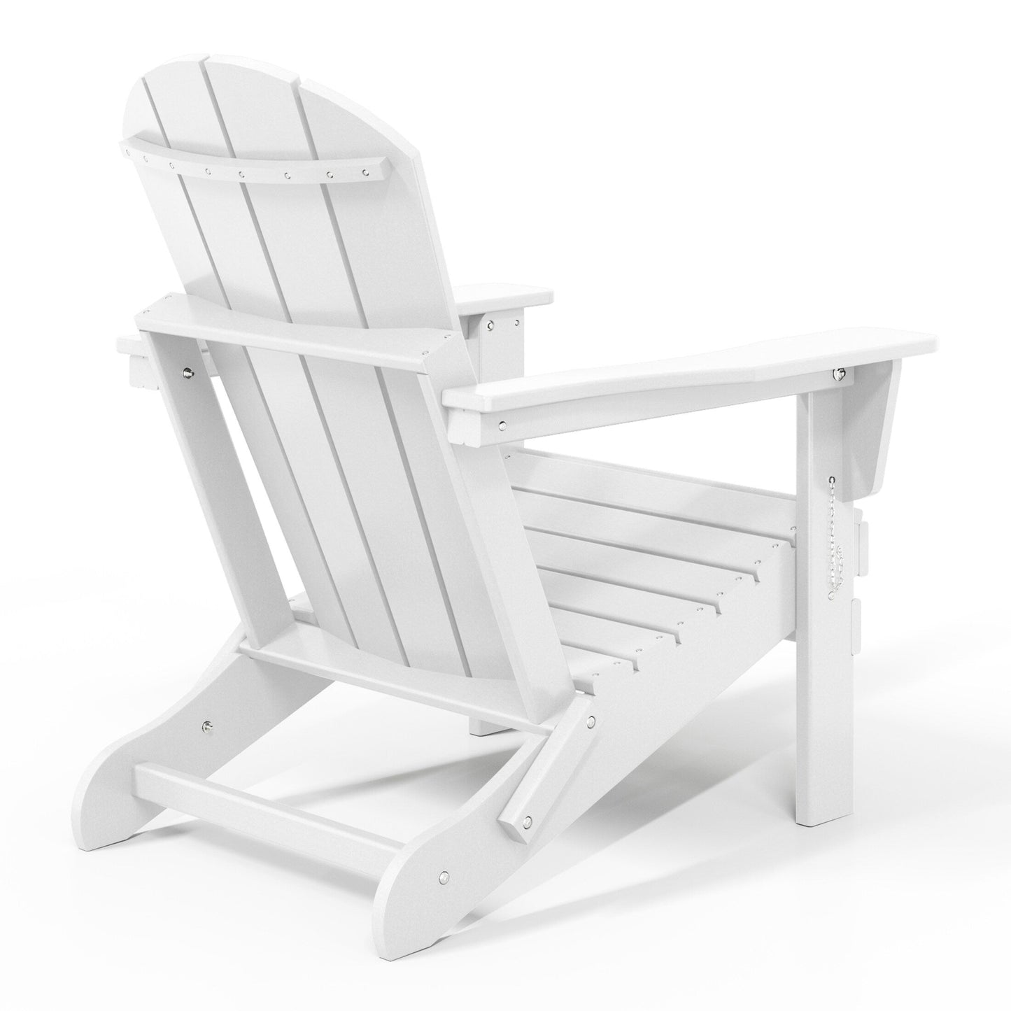 Chaises Adirondack pliantes d'extérieur Polytrends Laguna résistantes aux intempéries (ensemble de 4)