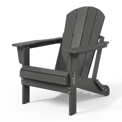 Chaises Adirondack pliantes d'extérieur Polytrends Laguna résistantes aux intempéries (ensemble de 4)