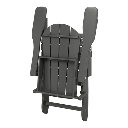 Chaises Adirondack pliantes d'extérieur Polytrends Laguna résistantes aux intempéries (ensemble de 4)