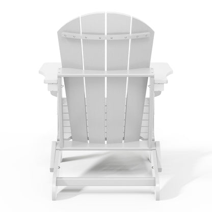 Chaises Adirondack pliantes d'extérieur Polytrends Laguna résistantes aux intempéries (ensemble de 4)