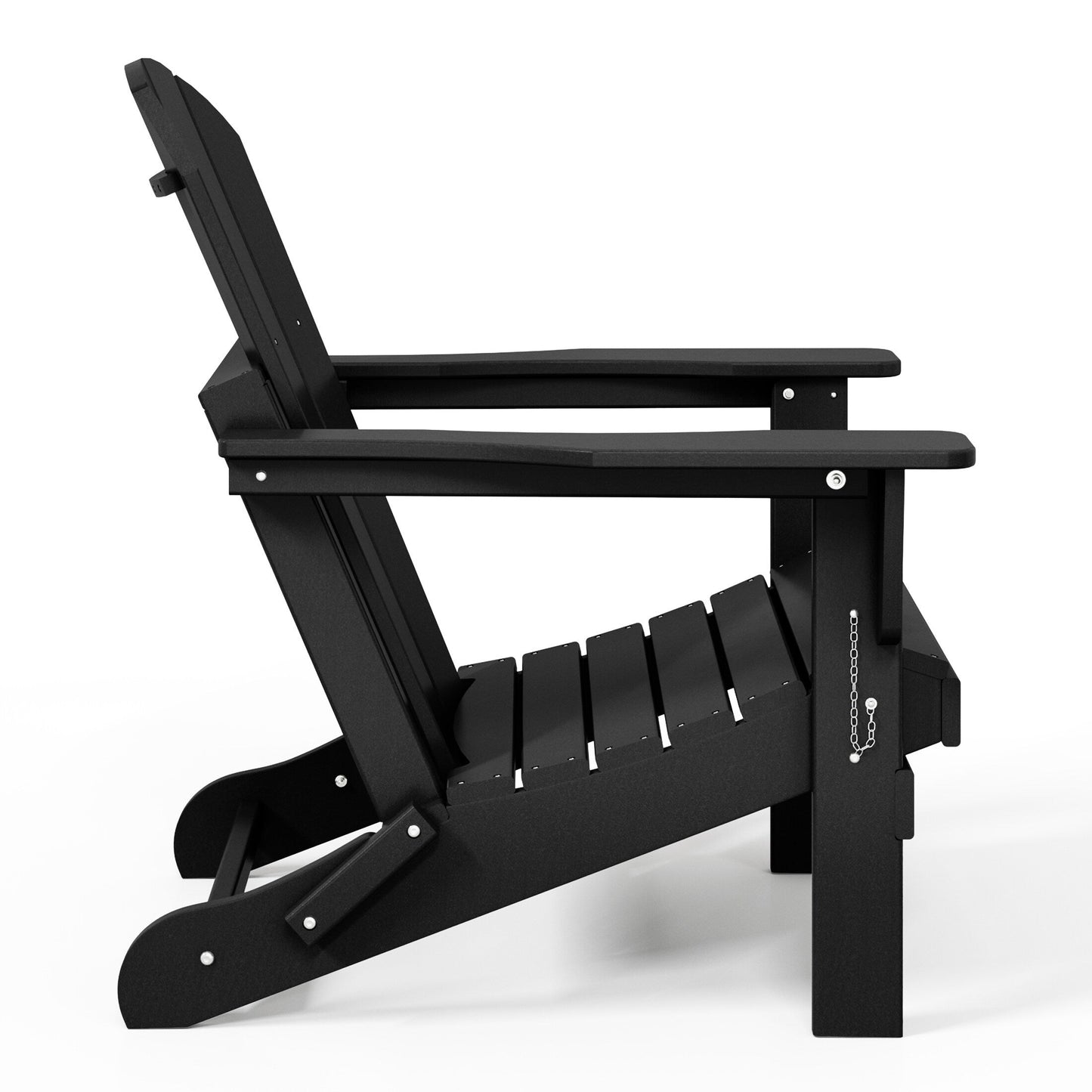 Chaises Adirondack pliantes d'extérieur Polytrends Laguna résistantes aux intempéries (ensemble de 4)