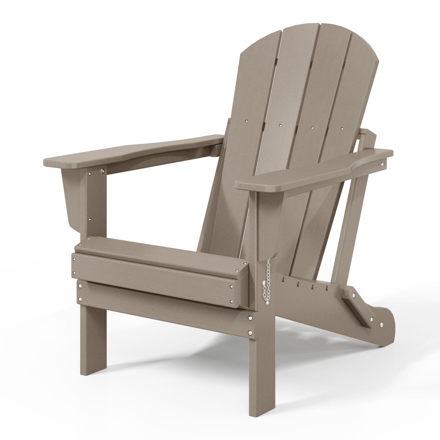 Chaises Adirondack pliantes d'extérieur Polytrends Laguna résistantes aux intempéries (ensemble de 4)
