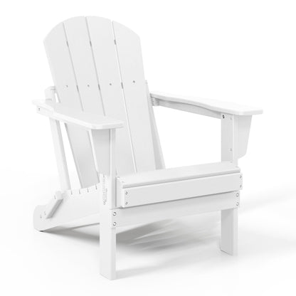 Chaises Adirondack pliantes d'extérieur Polytrends Laguna résistantes aux intempéries (ensemble de 4)