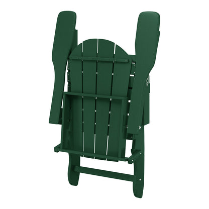 Chaises Adirondack pliantes d'extérieur Polytrends Laguna résistantes aux intempéries (ensemble de 4)