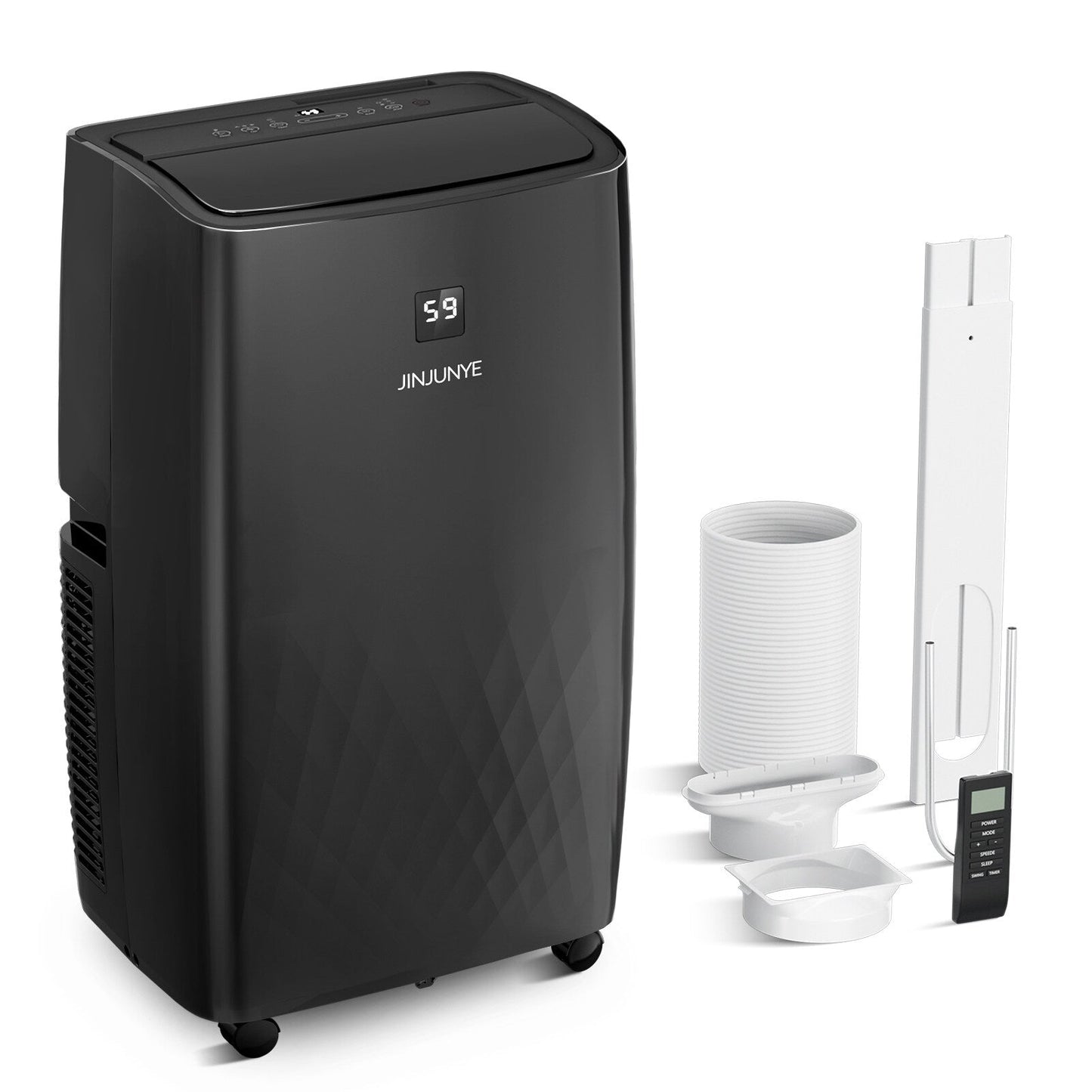 Climatiseur portable avec chauffage – 12 000 BTU en refroidissement et 10 000 BTU en chauffage pour des pièces jusqu’à 700 pieds carrés