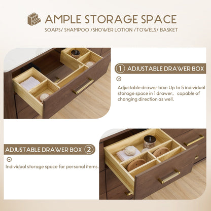 Meuble-lavabo Porto avec plateau en quartz blanc, sans miroir.