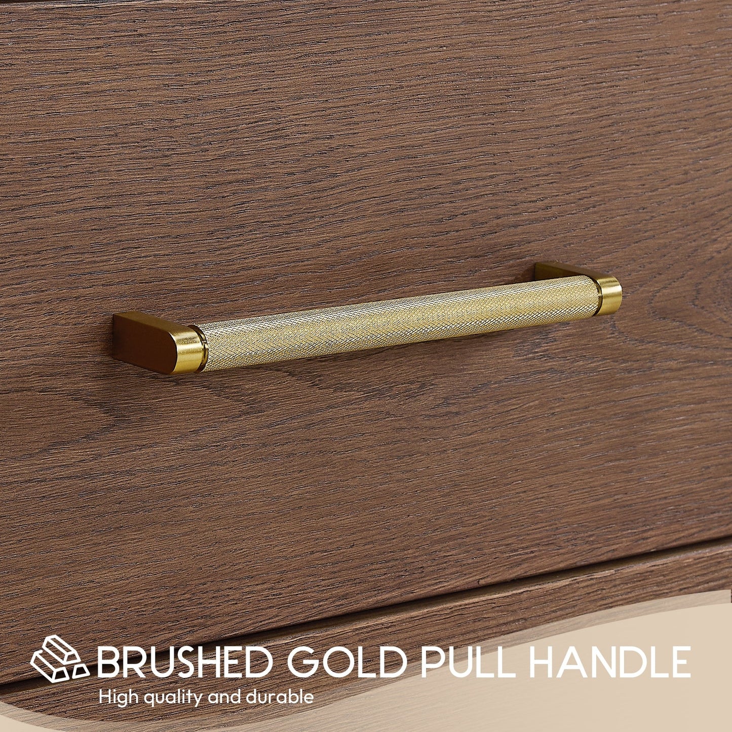 Meuble-lavabo Porto avec plateau en quartz blanc, sans miroir.