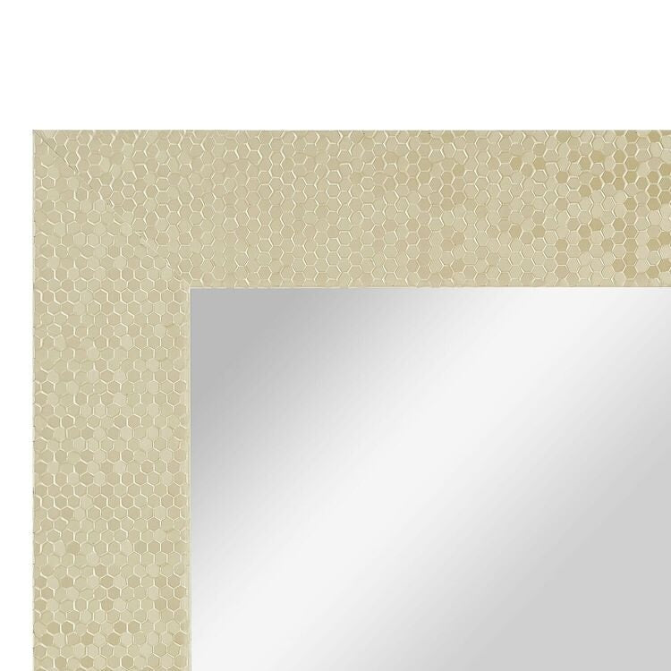 Miroir vertical pleine longueur haut de gamme à motif mosaïque - Sur pied, à incliner, autoportant - Miroir de dressing en pied