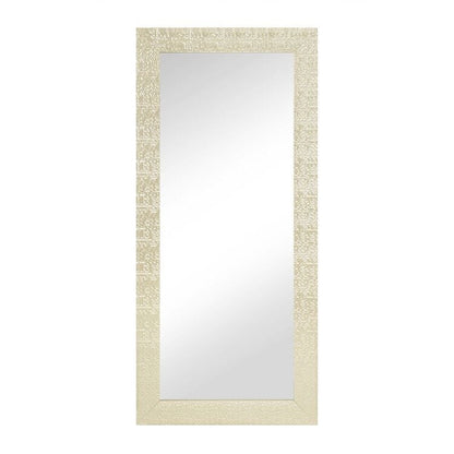 Miroir vertical pleine longueur haut de gamme à motif mosaïque - Sur pied, à incliner, autoportant - Miroir de dressing en pied