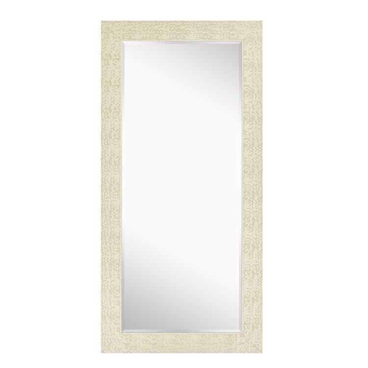 Miroir vertical pleine longueur haut de gamme à motif mosaïque - Sur pied, à incliner, autoportant - Miroir de dressing en pied