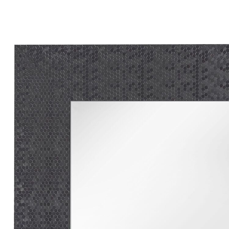 Miroir vertical pleine longueur haut de gamme à motif mosaïque - Sur pied, à incliner, autoportant - Miroir de dressing en pied