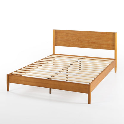 Cadre de lit plateforme en bois Priage par ZINUS, style Mid Century
