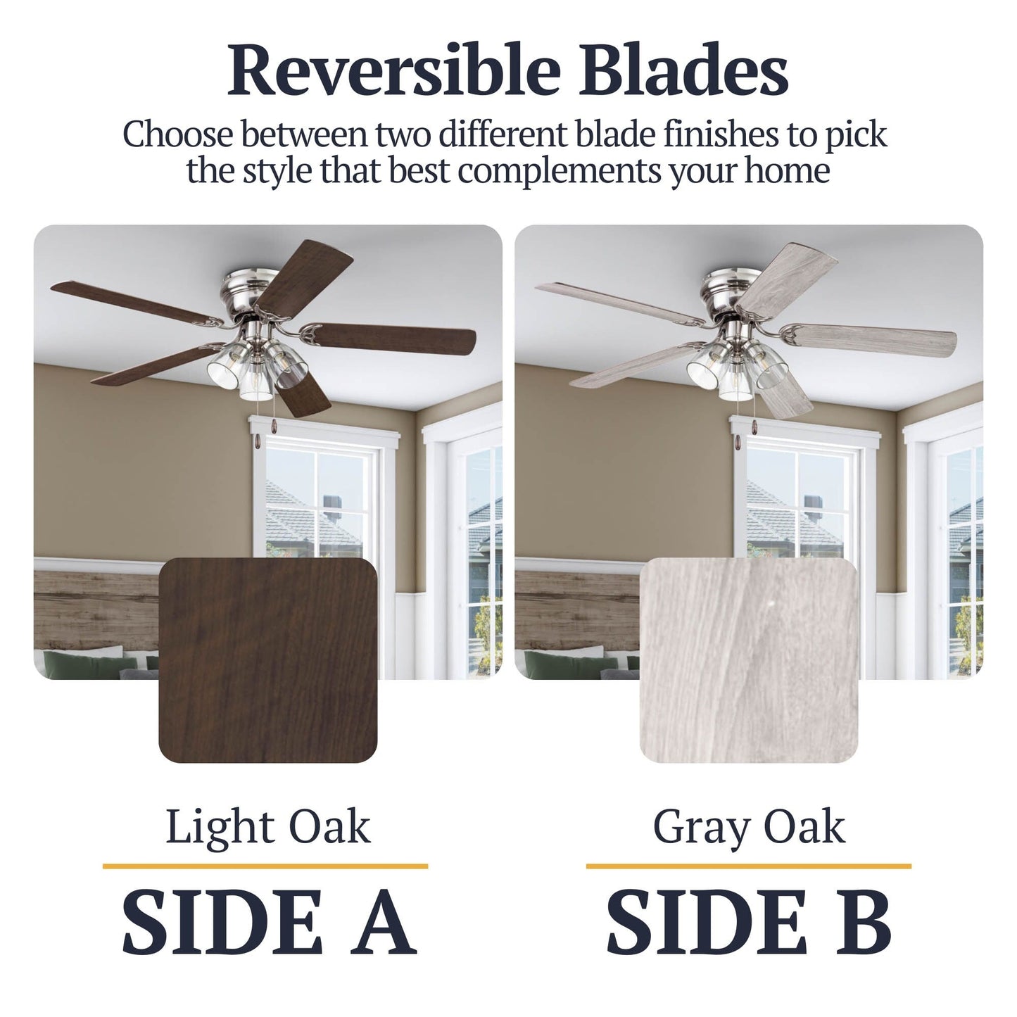 Ventilateur de plafond intérieur Prominence Home Renton style ferme traditionnelle