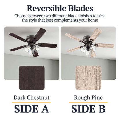 Ventilateur de plafond intérieur Prominence Home Renton style ferme traditionnelle