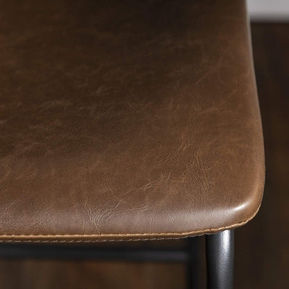 Tabourets de bar Bossin 18/26/30 pouces, tabourets de bar hauteur comptoir avec dossier, tabourets modernes en cuir PU, chaise de salle à manger avec repose-pieds