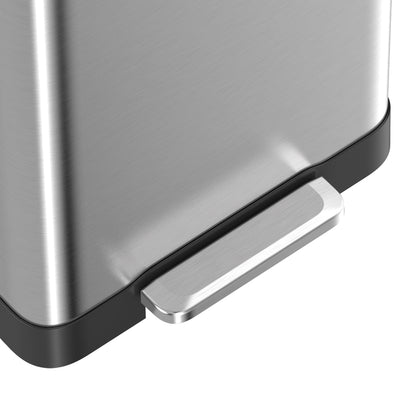 Bidon rectangulaire à pédale Qualiazero 75 L / 20 gallons