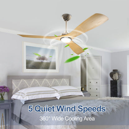 Ventilateur de plafond encastré avec télécommande et éclairage