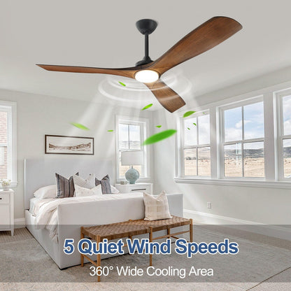 Ventilateur de plafond encastré avec télécommande et éclairage