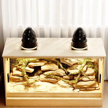 Habitat pour reptiles - Terrarium spacieux pour lézards, serpents et autres - 47,2