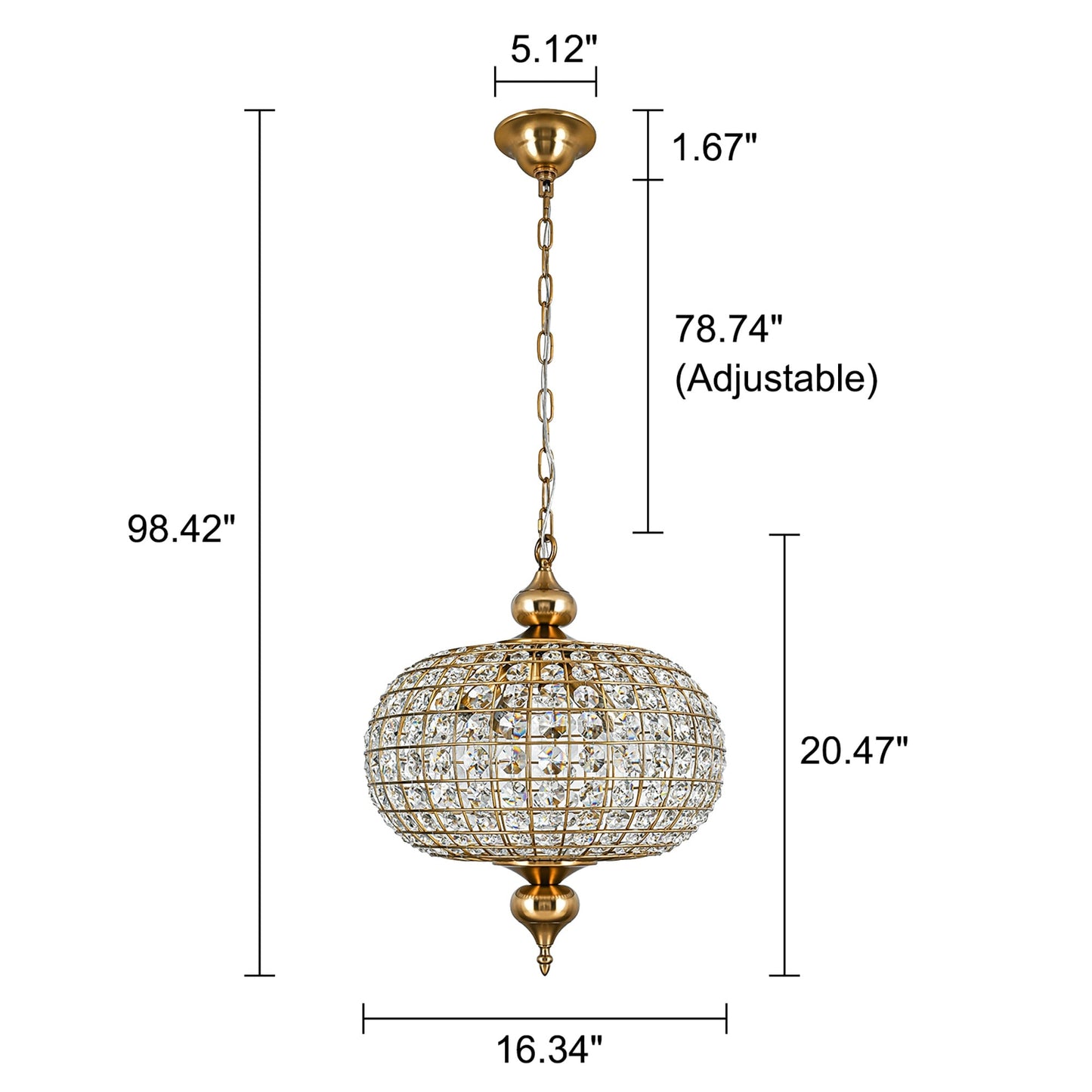 Lustre rétro français à 4/5 lumières en laiton antique avec globe en cristal, suspension pour îlot de cuisine