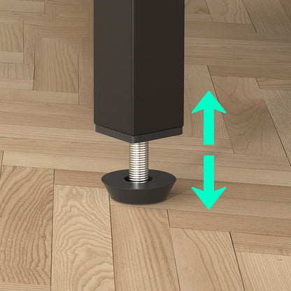 Bureau d'angle réversible en forme de L avec étagères de rangement, bureau d'angle pour bureau à domicile avec station de charge