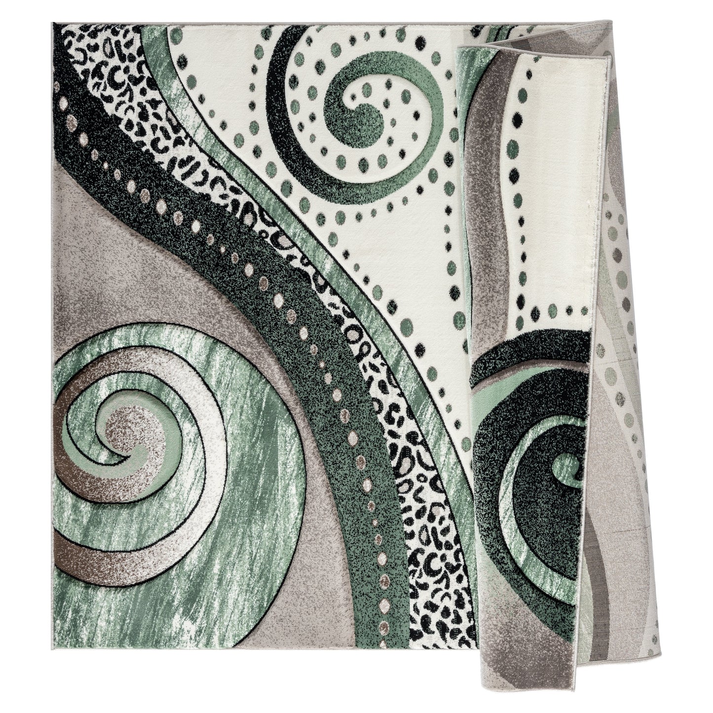 Tapis Rhodes Collection Abstract Swirl