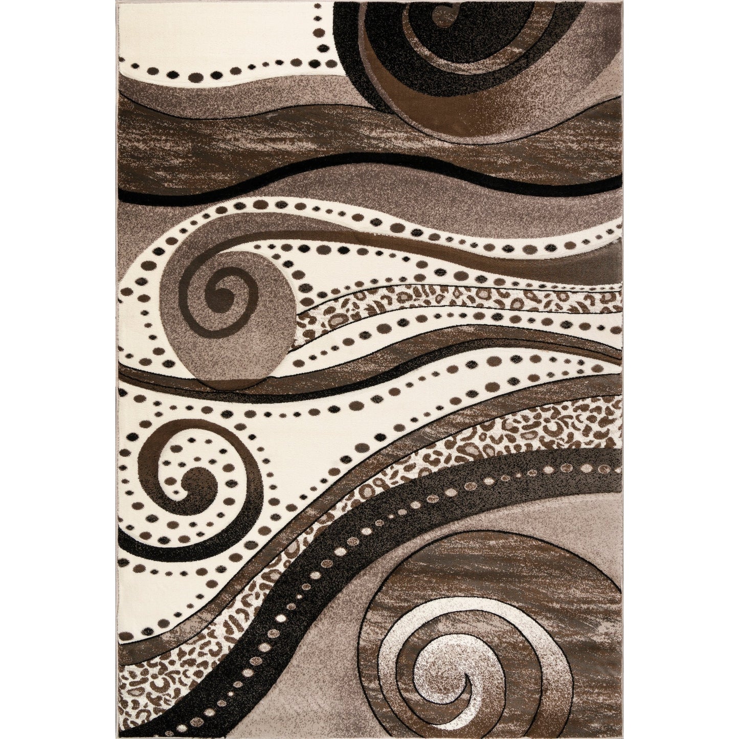 Tapis Rhodes Collection Abstract Swirl