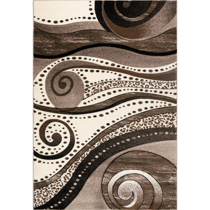 Tapis Rhodes Collection Abstract Swirl