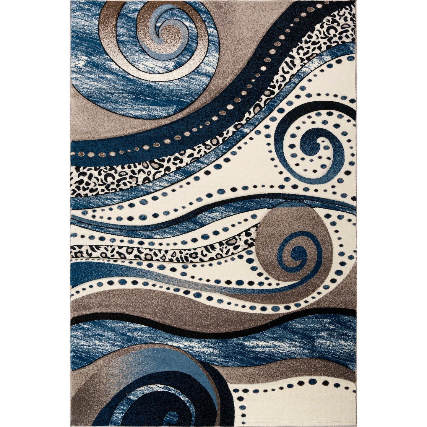 Tapis Rhodes Collection Abstract Swirl