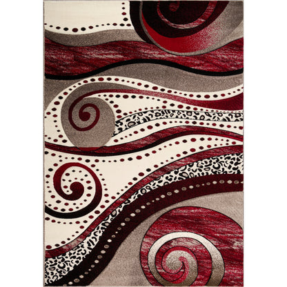 Tapis Rhodes Collection Abstract Swirl
