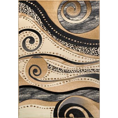 Tapis Rhodes Collection Abstract Swirl