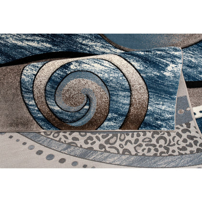 Tapis Rhodes Collection Abstract Swirl