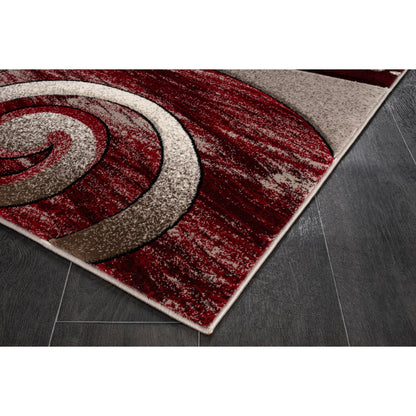 Tapis Rhodes Collection Abstract Swirl