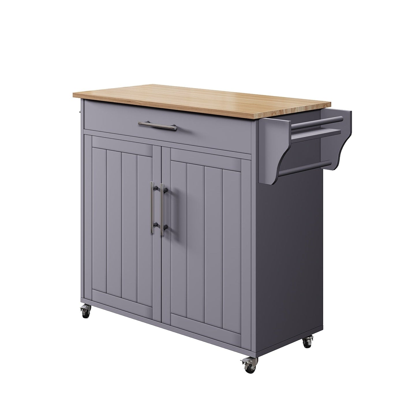 Îlot de cuisine mobile avec armoire de rangement