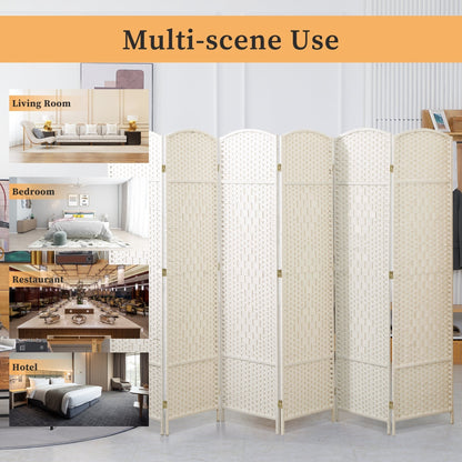 Paravent pliable autoportant en fibre tissée de 1,83 m de haut