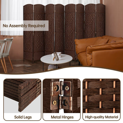 Paravent pliable autoportant en fibre tissée de 1,83 m de haut