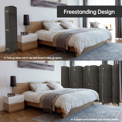 Paravent pliable autoportant en fibre tissée de 1,83 m de haut