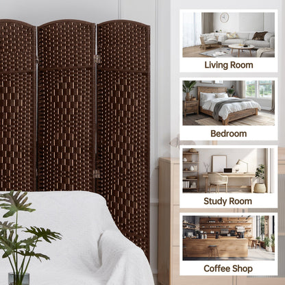 Paravent pliable autoportant en fibre tissée de 1,83 m de haut