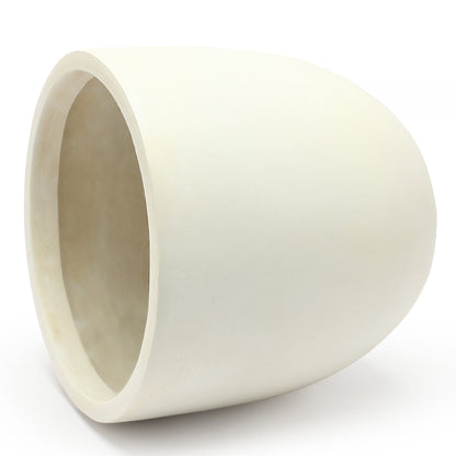 Pot de fleurs conique rond en oxyde de magnésium (MgO), pour intérieur et extérieur