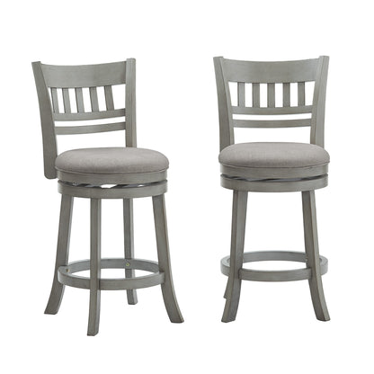 Tabouret de bar pivotant Rovinj à dossier ajouré 24H