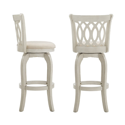 Tabouret de bar pivotant à dossier ajouré Rovinj