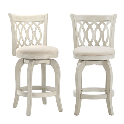 Tabouret de bar pivotant à dossier ajouré Rovinj