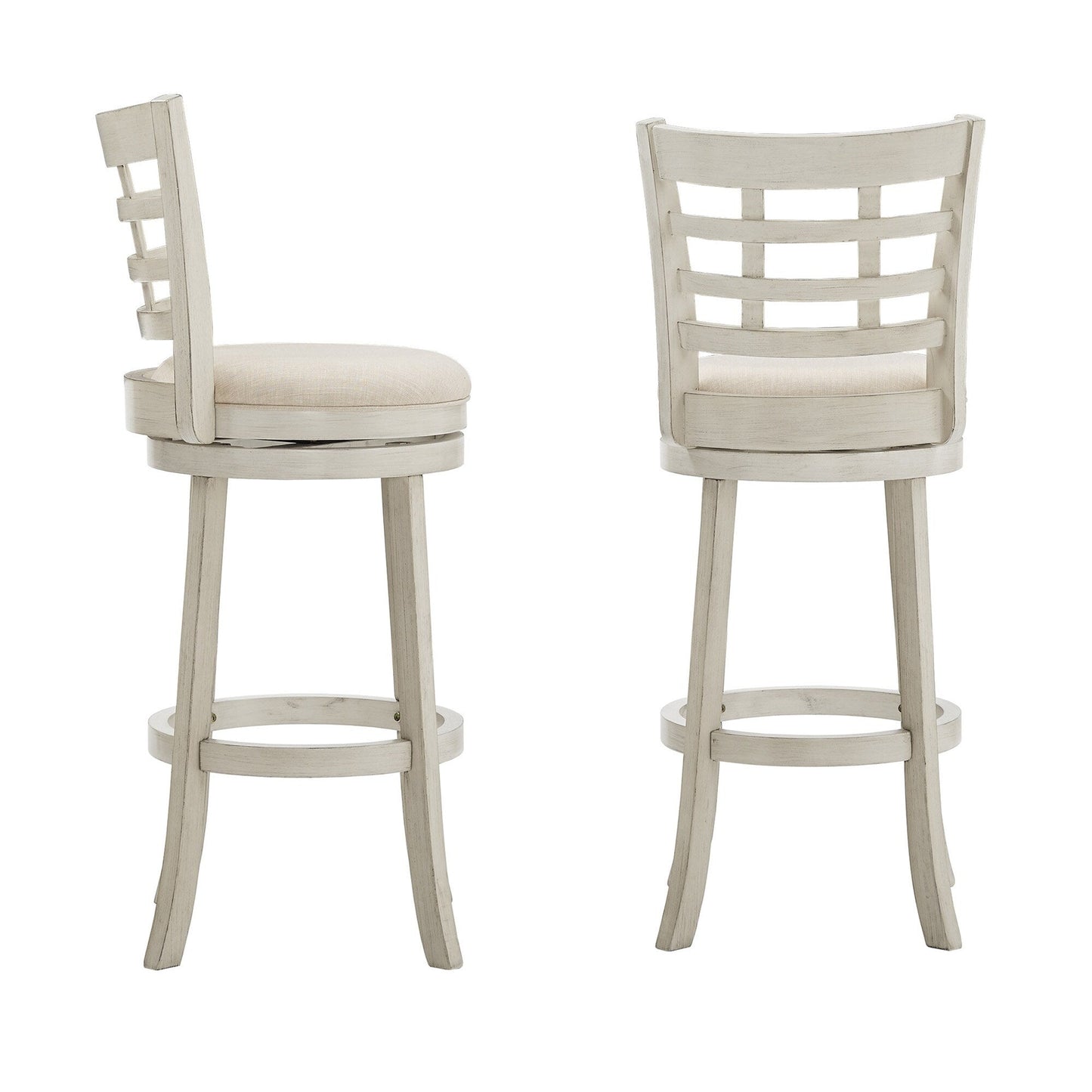 Tabouret de bar pivotant Rovinj avec dossier rembourré - Tabouret de bar